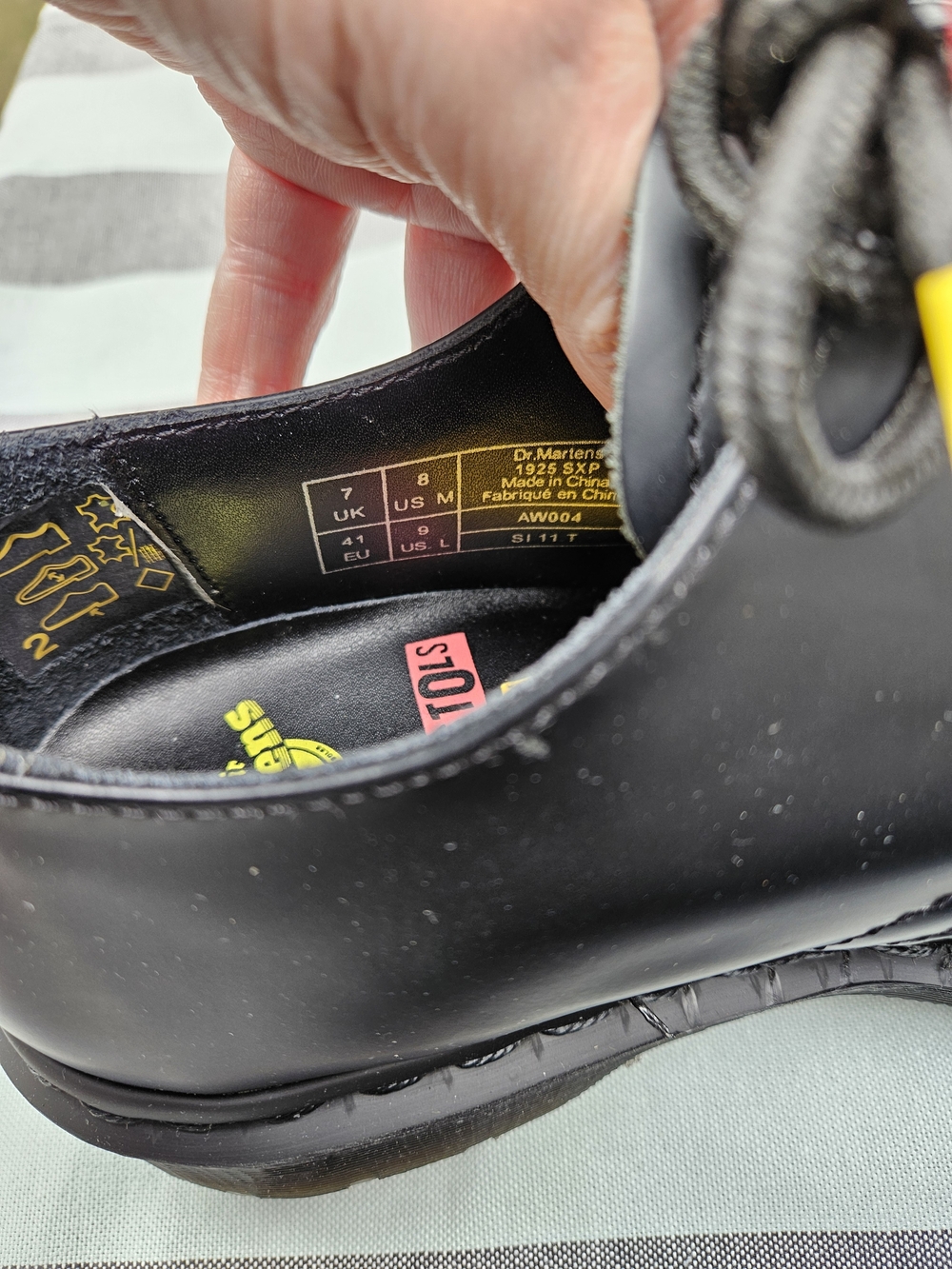 Rare Dr. Martens 1925 x Sex Pistols Boredom Nowhere Steel Toe Shoes - NWT SZ 9 - Picture 5 of 10